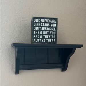 Black Weathered Wooden Box